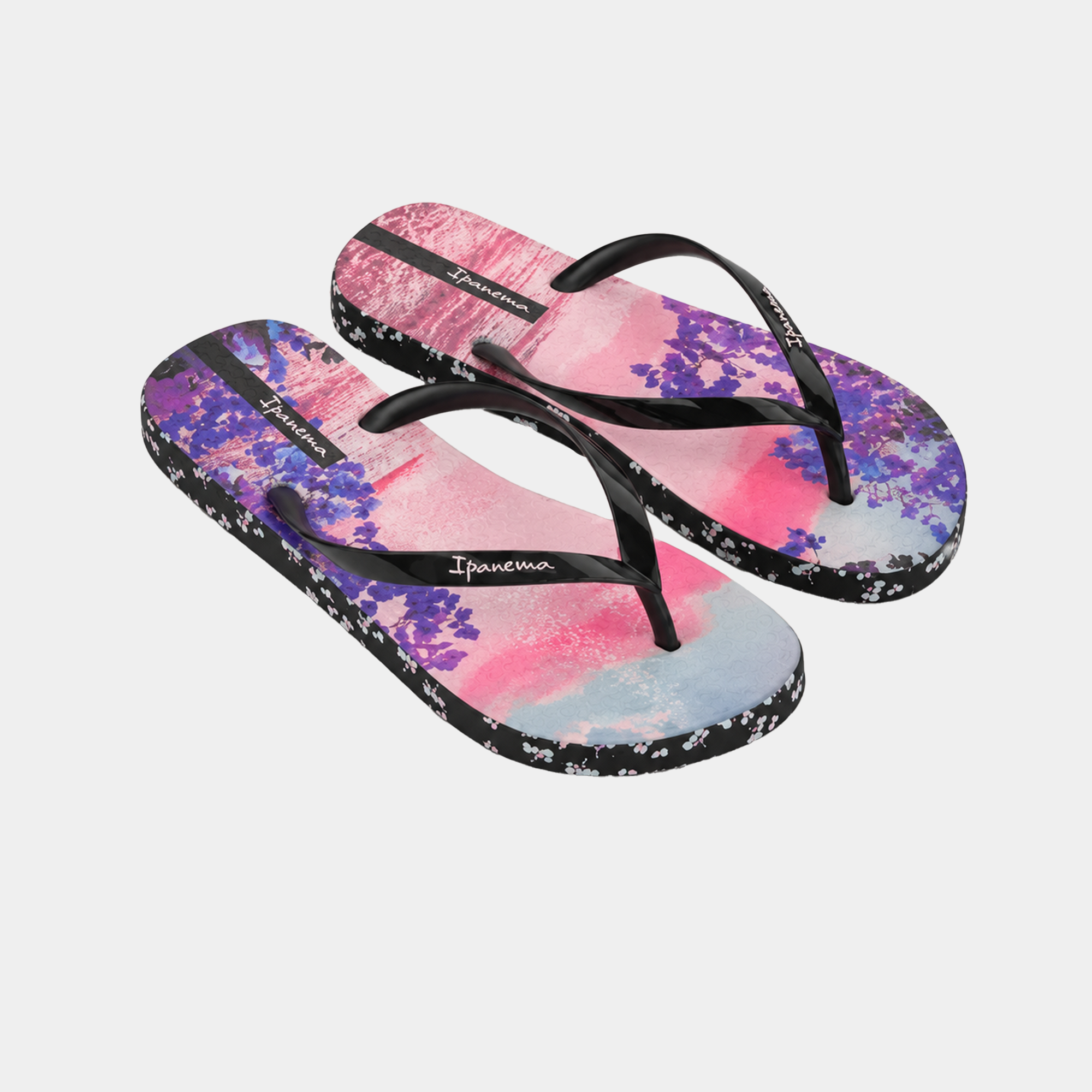 Claquette Ipanema - Motif Floral Rose & Violet