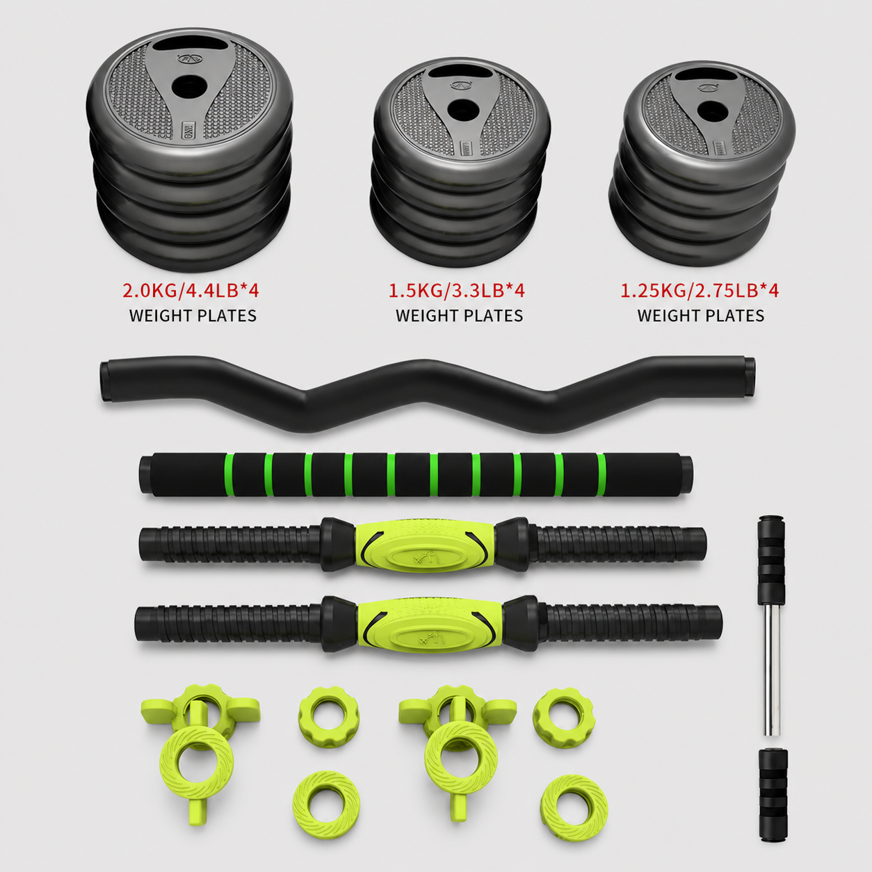 Ensemble d'haltères réglables 19KG