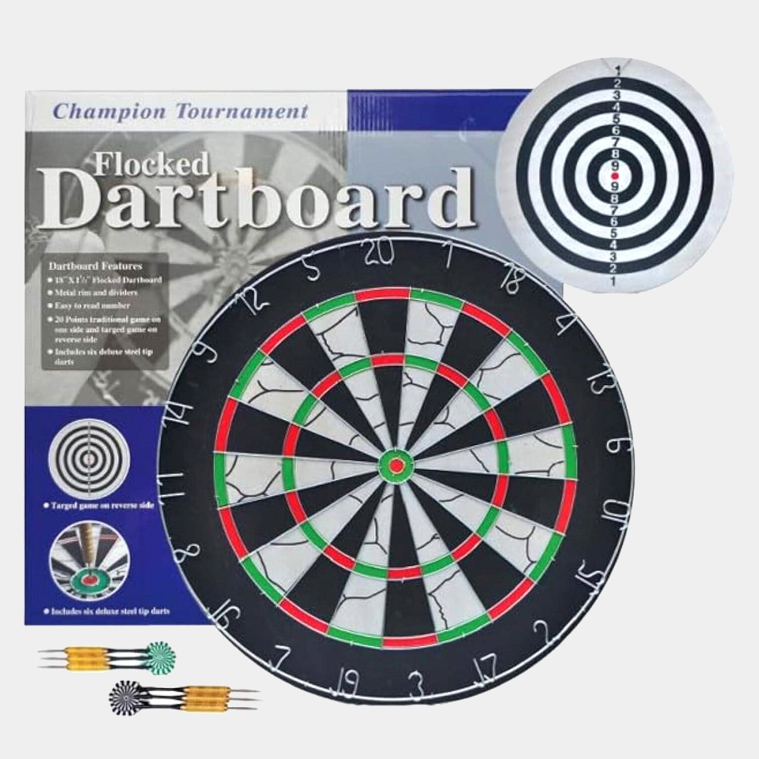Jeu de Fléchettes Double Face – Dartboard Professionnel