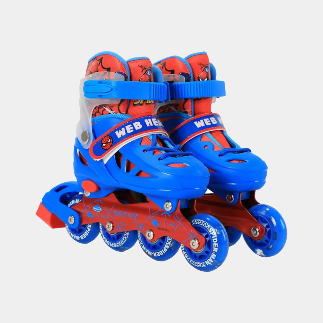 Pack Patins à Roulettes Enfant Spiderman Réglables avec Casque et Protections