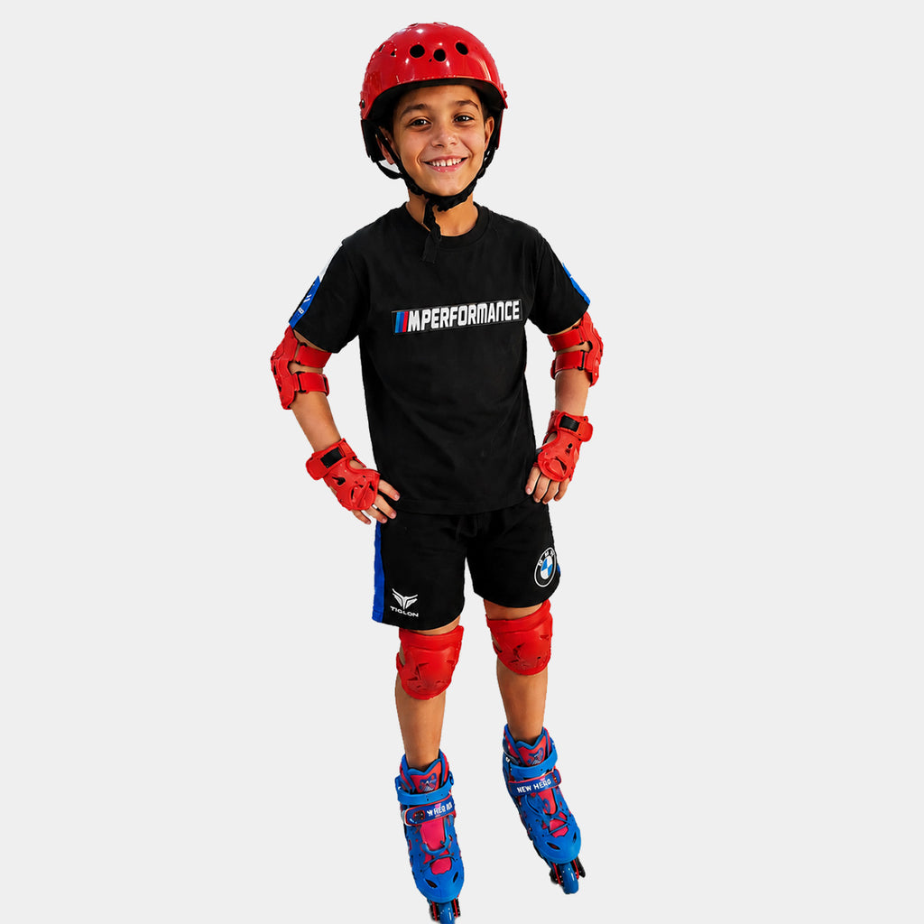 Pack Patins à Roulettes Enfant Spiderman Réglables avec Casque et Protections