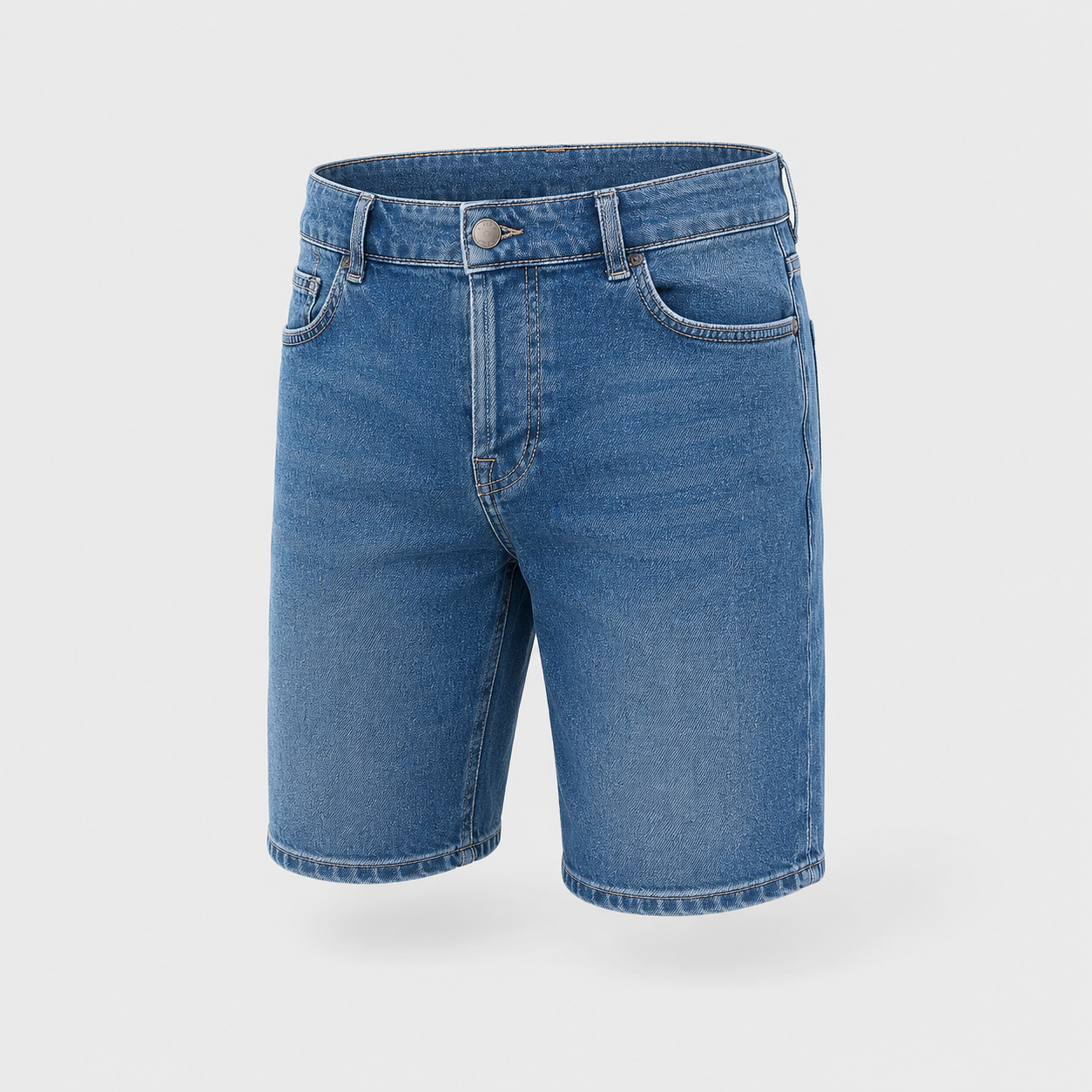 Short en jean Bleu