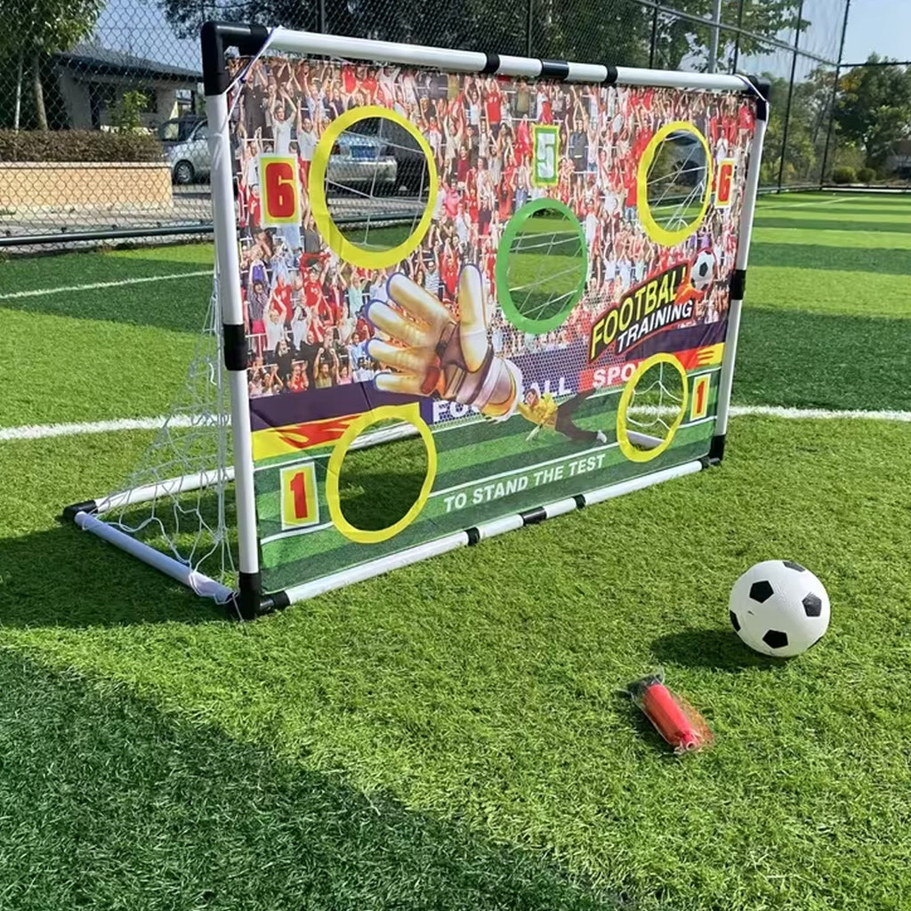 Mini Cage de Football avec Cible 120cm -Jeu d'entraînement  pour enfants