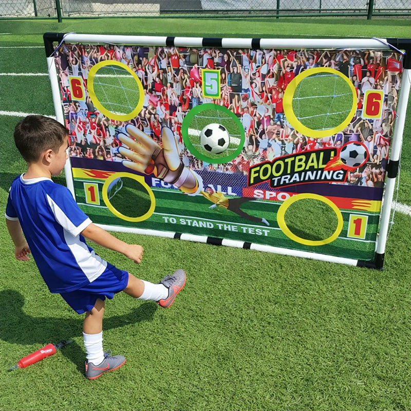 Mini Cage de Football avec Cible 120cm -Jeu d'entraînement  pour enfants