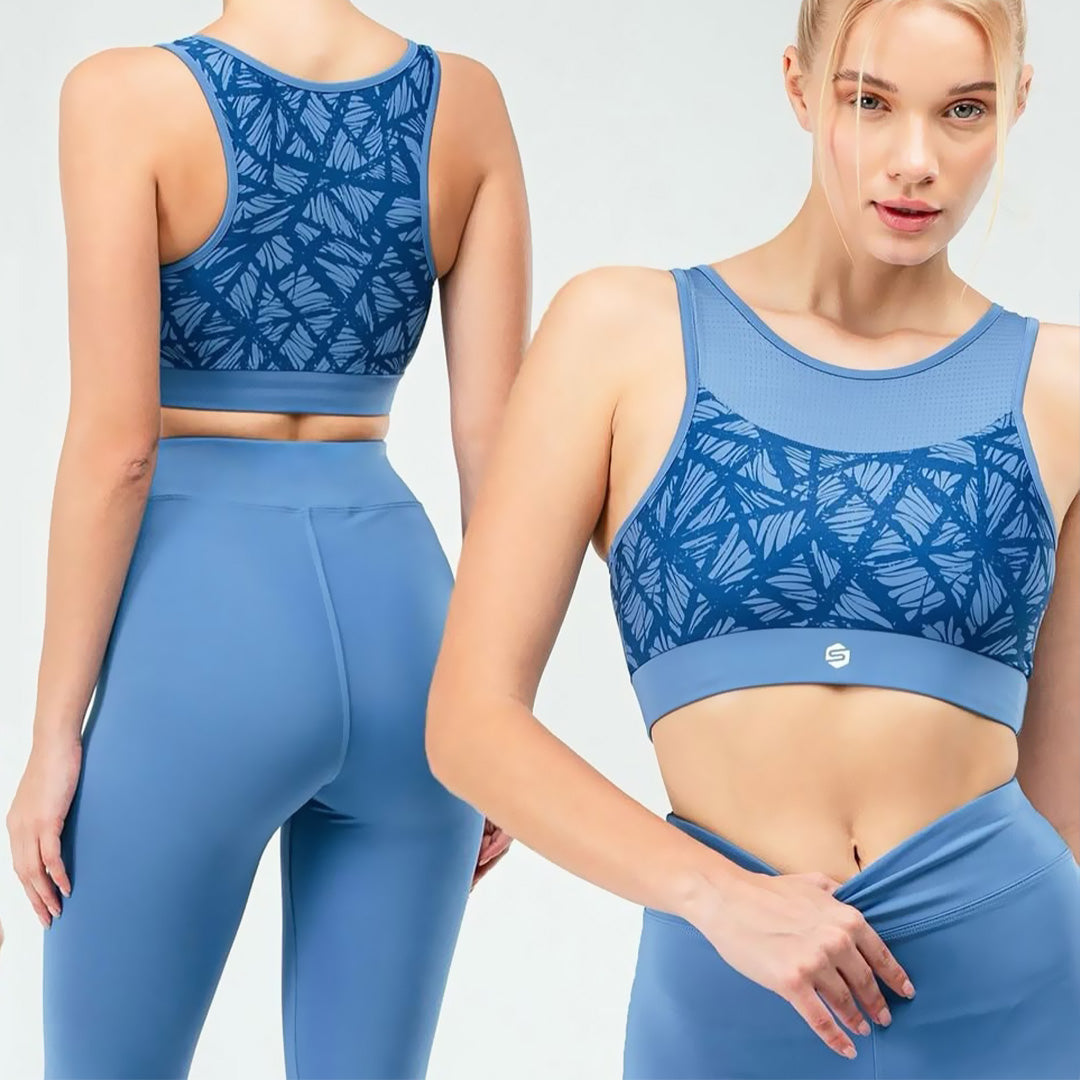 Ensemble Sport Femme 3 Pièces – Legging, Brassière & Débardeur