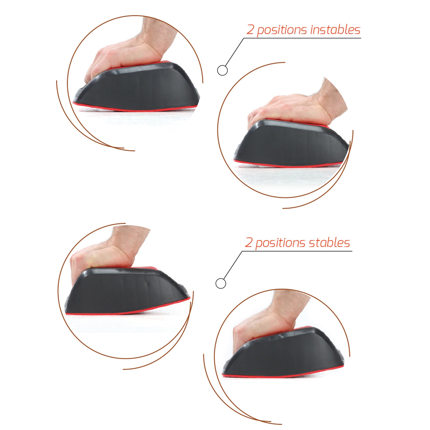 Poignée de pompes Sveltus Push- up x2