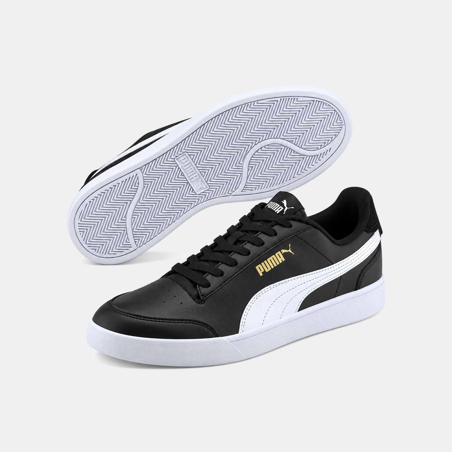 Puma Shuffle Junior – Baskets Noir & Blanc