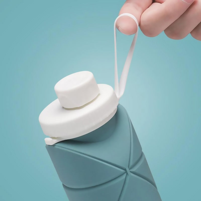 Bouteille d'eau pliable en silicone