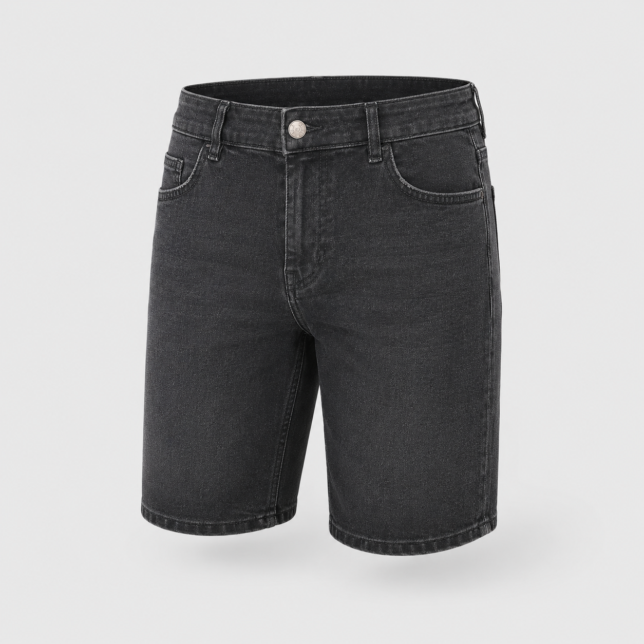 Short en jean Gris