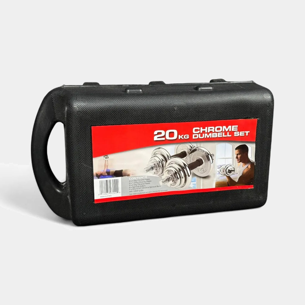 Haltères York Fitness 20KG avec mallette – Set complet