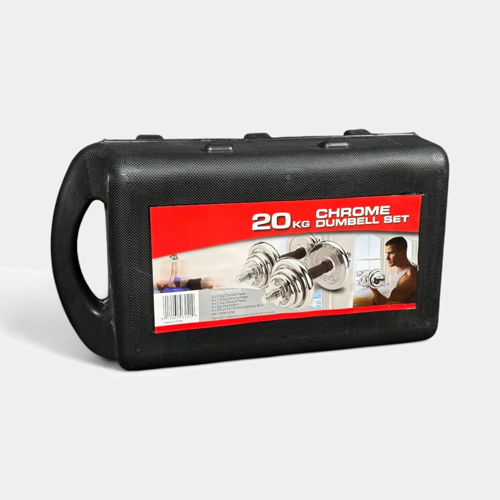 Haltères York Fitness 20KG avec mallette – Set complet