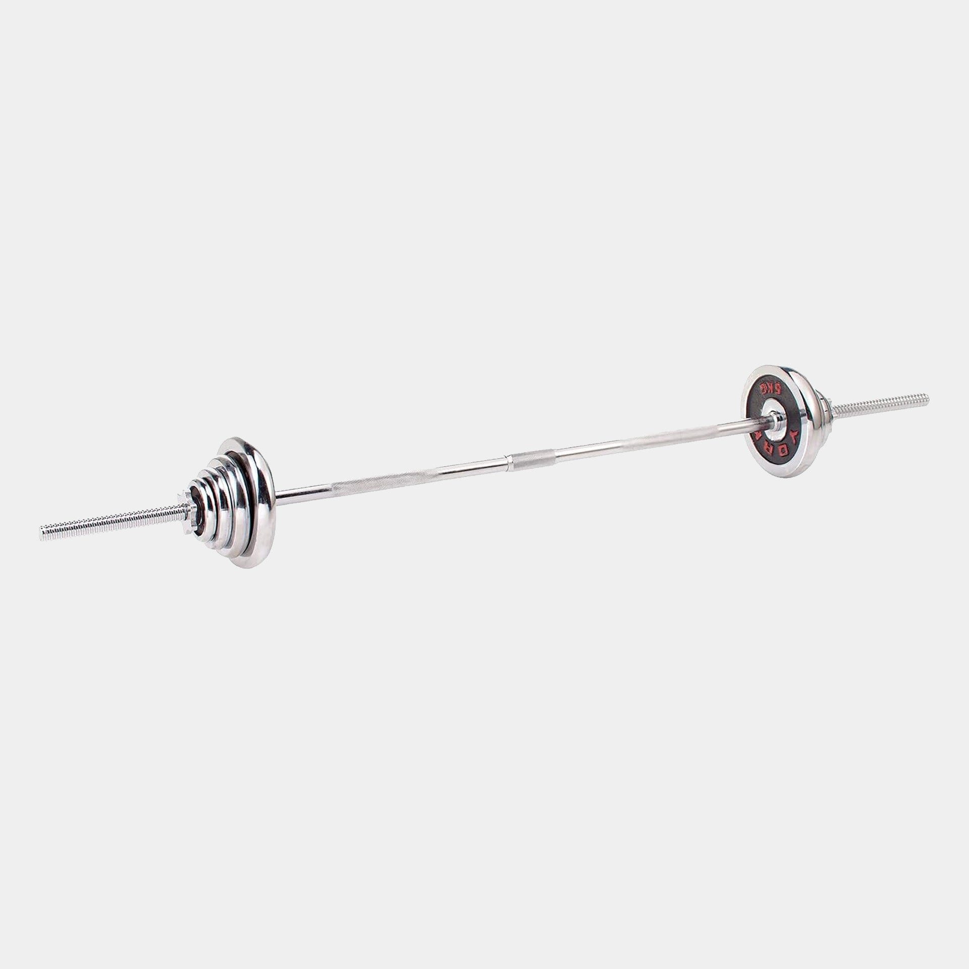 Ensemble haltères et barre chromées réglables de 50 kg