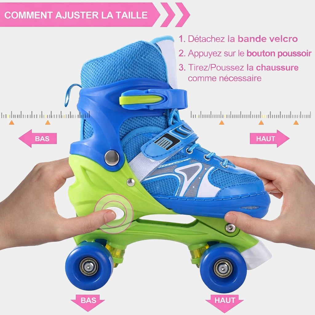 Patins à roulettes réglables enfants