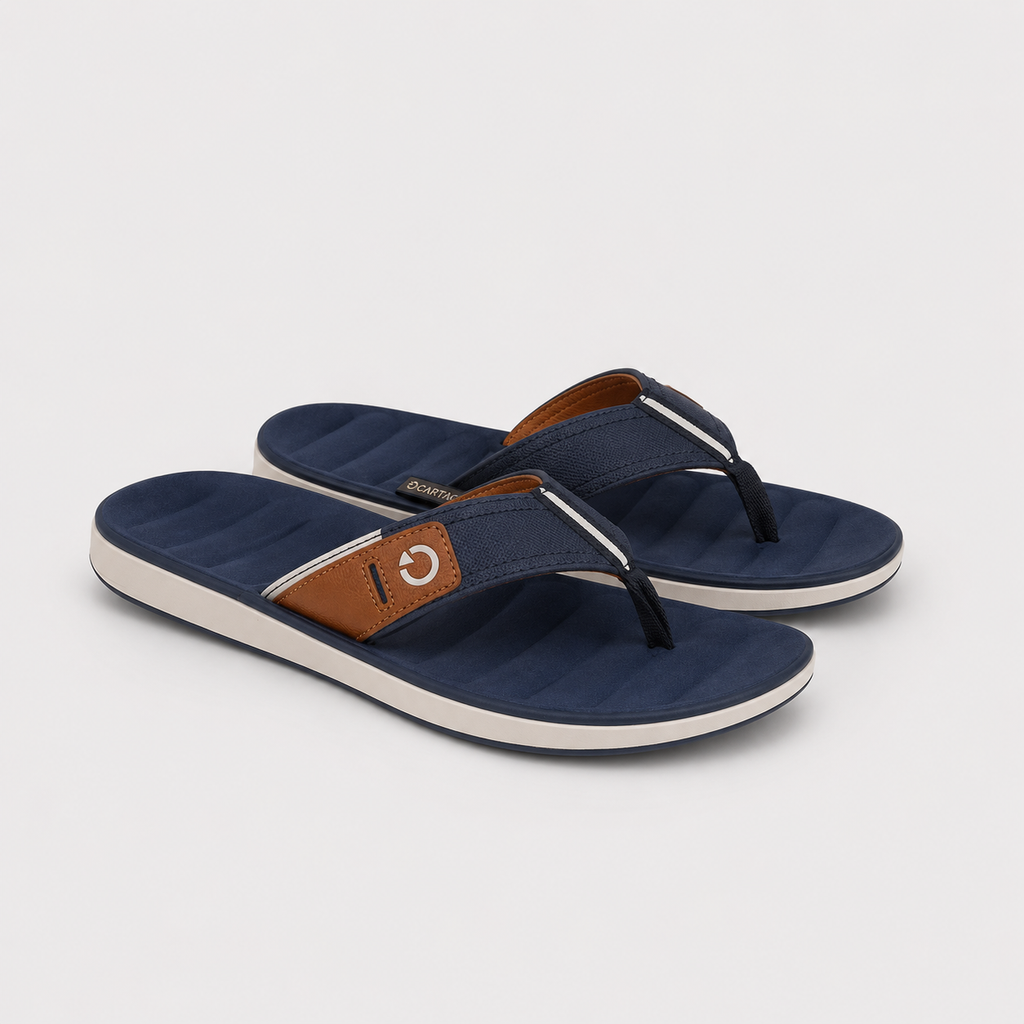Claquette Cartago Bleu