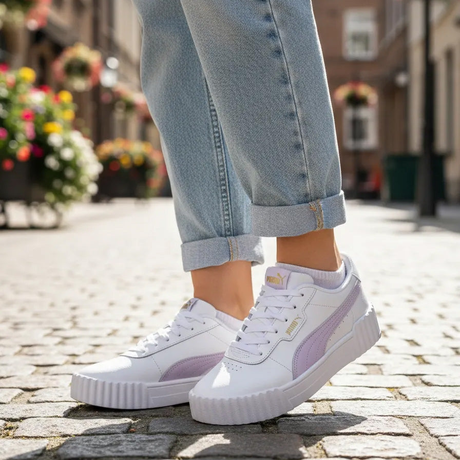 Puma Carina 3.0 Women's Sneakers – White / Light Pink