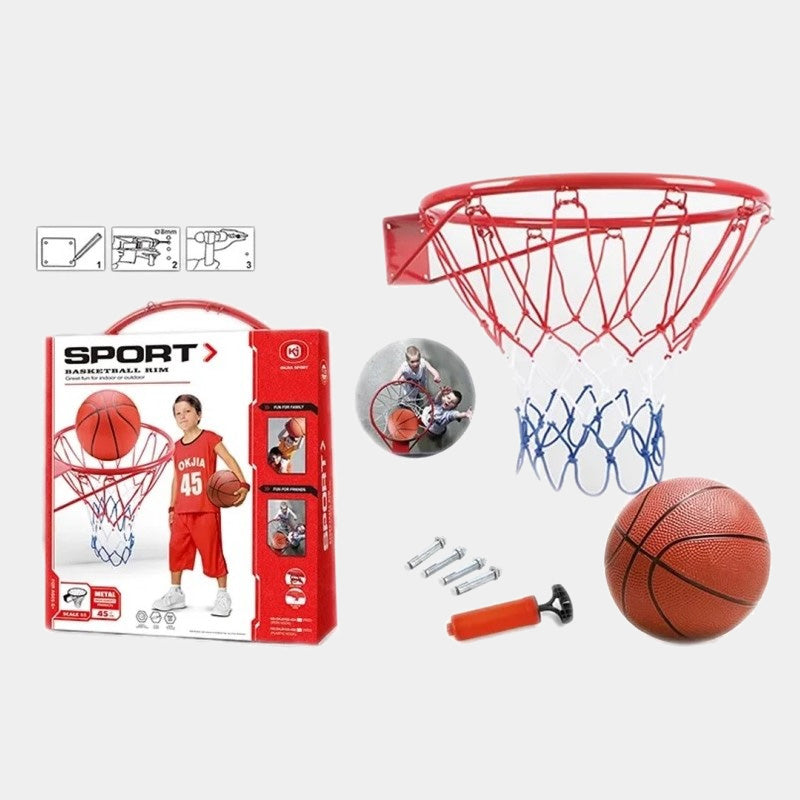 Panier de Basketball Enfant avec Ballon – Facile à Installer