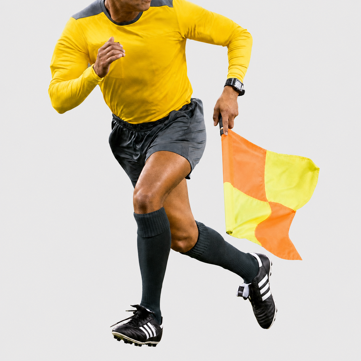 Drapeaux d'arbitre de football professionnels