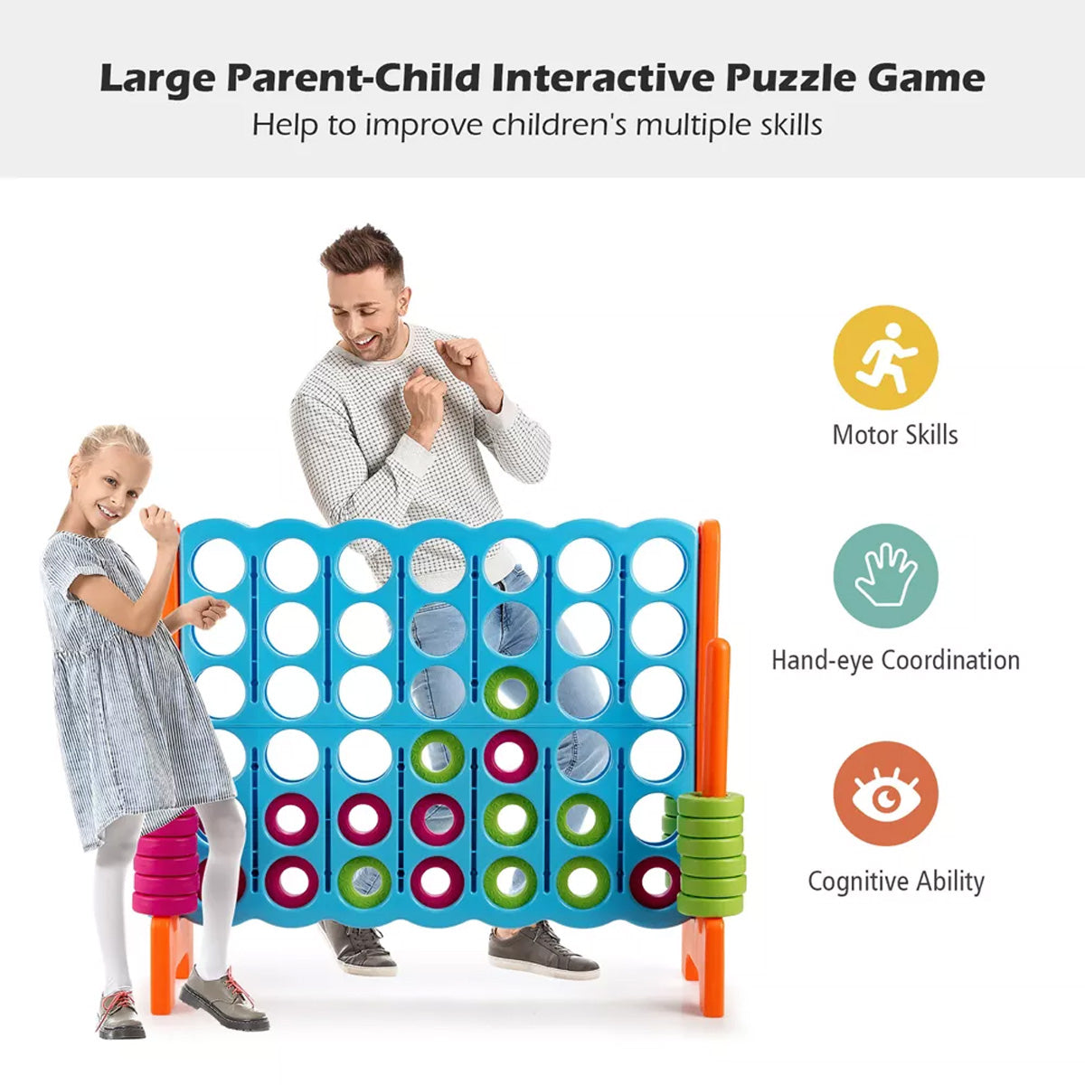 Jeu Puissance 4 géant pour enfants et famille