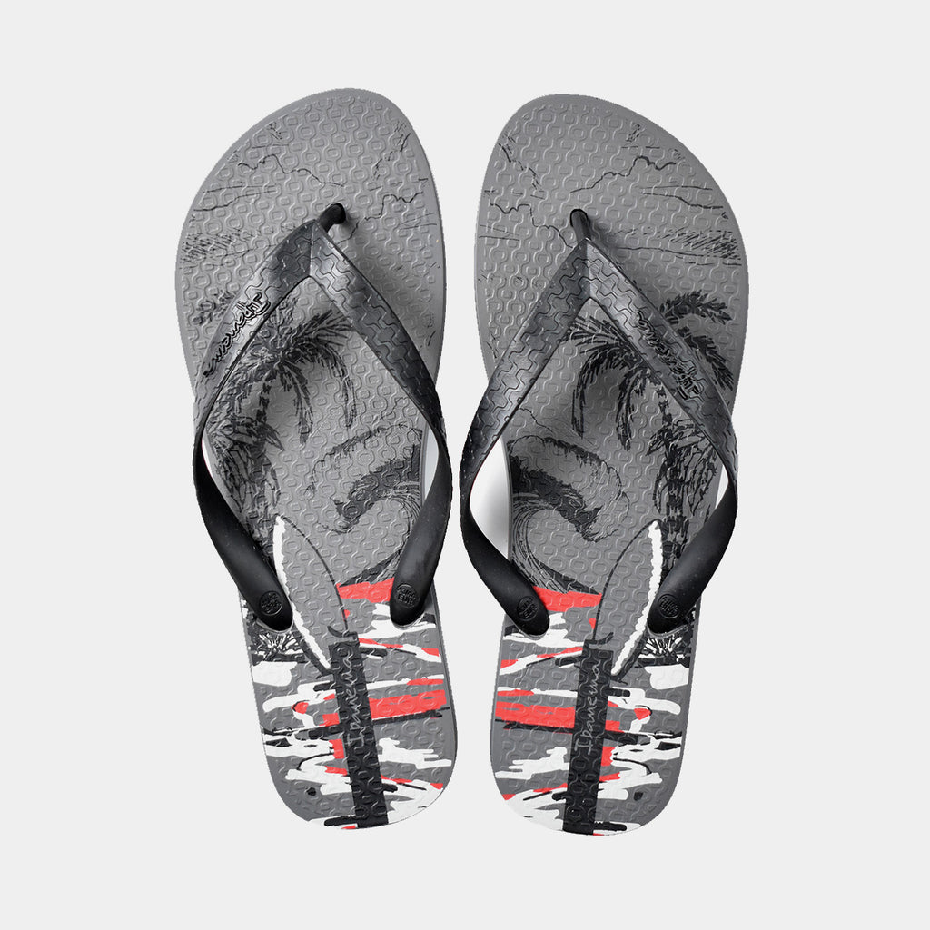 Tongs Ipanema Homme gris foncé-noir
