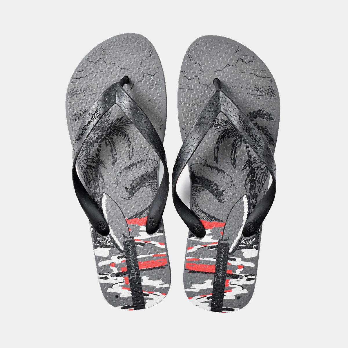 Tongs Ipanema Homme gris foncé-noir