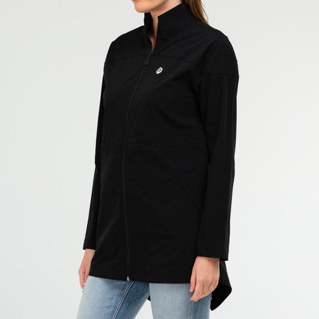Veste Femme Mi-Longue Zippée