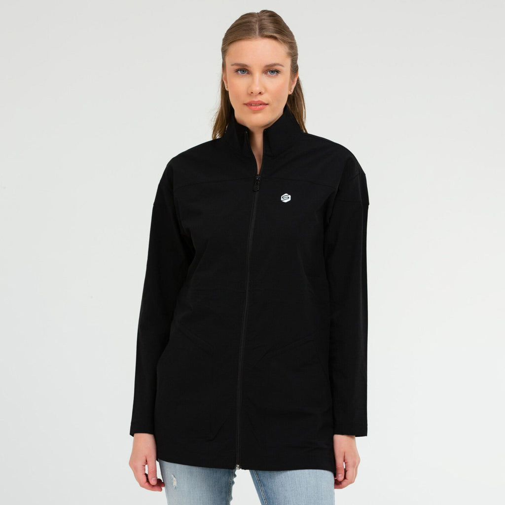 Veste Femme Mi-Longue Zippée
