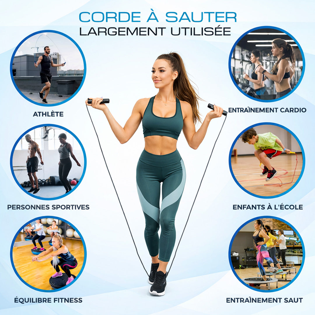 CORDE À SAUTER BASIQUE ( Bleu ,noir)  KETTLER