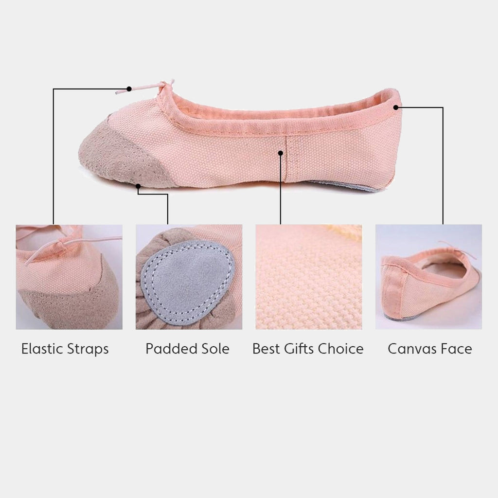 Chaussons de Danse Enfant – Demi-pointes Rose