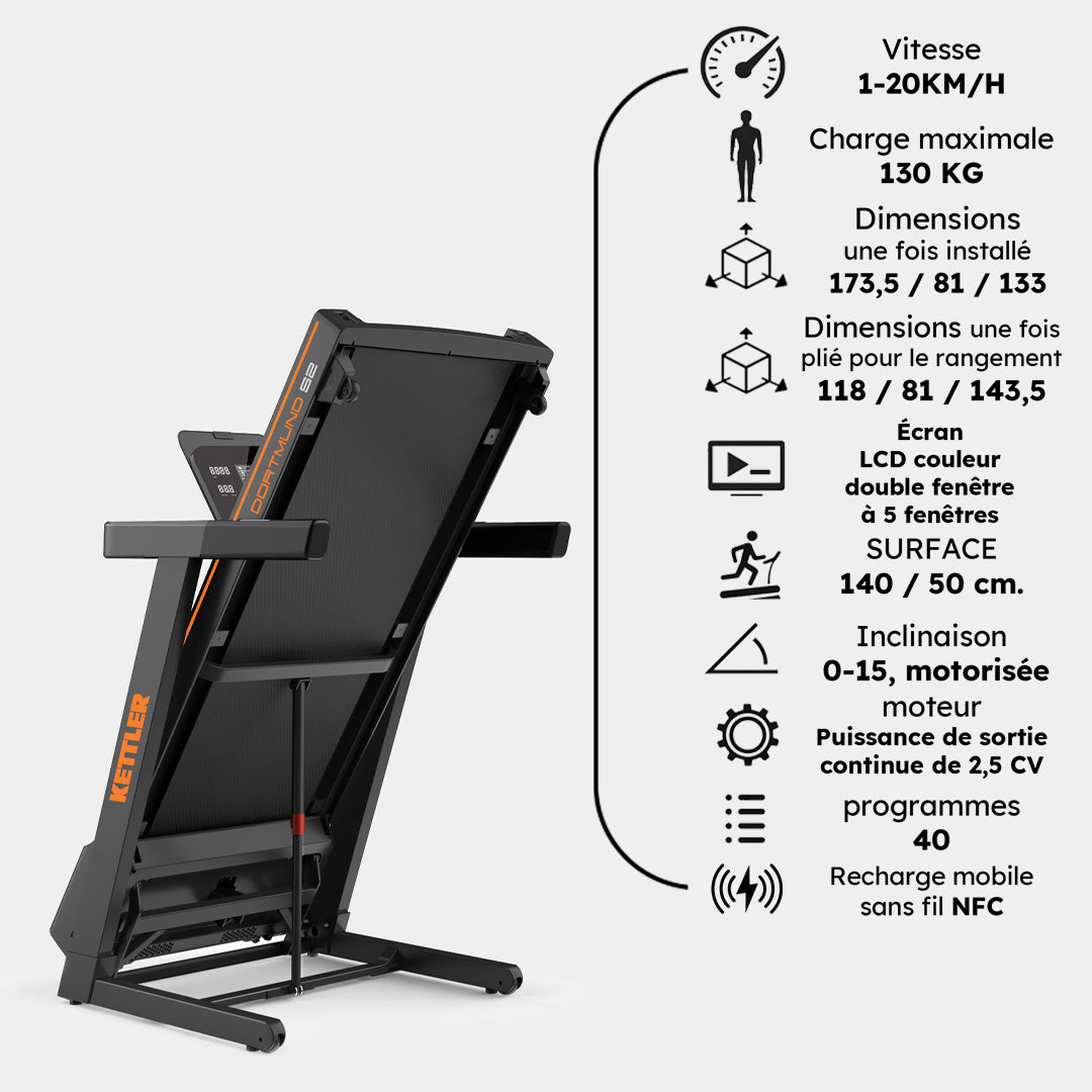 Tapis de course KETTLER DORTMUND S2