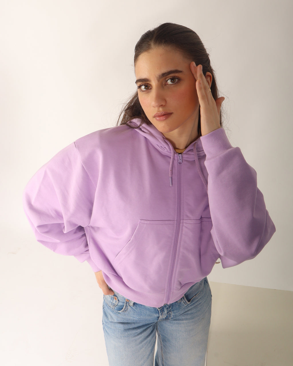 Veste Zippée Femme Oversize