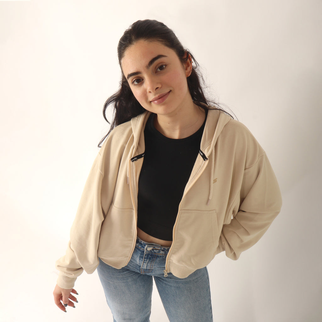 Veste Zippée Femme Oversize
