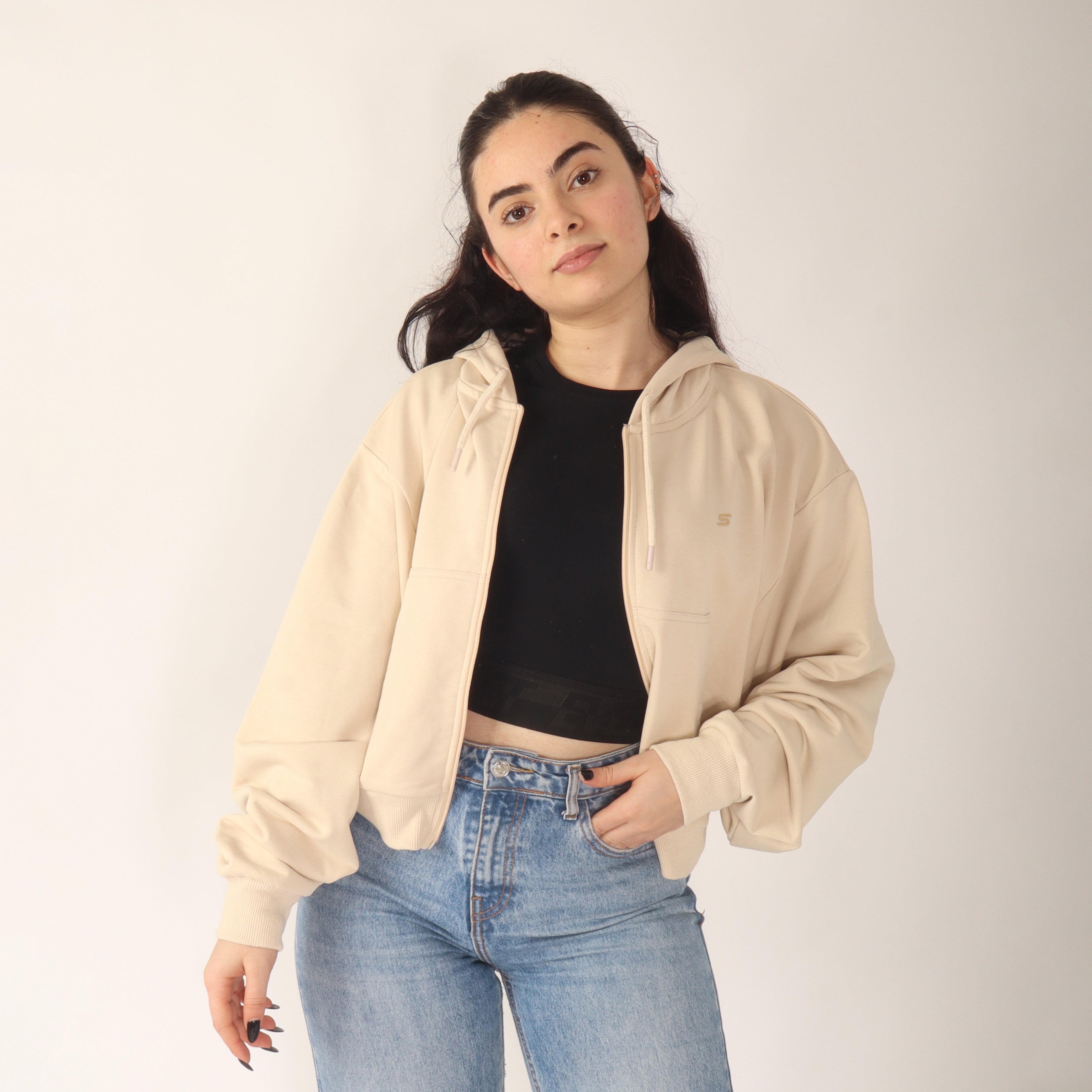 Veste Zippée Femme Oversize