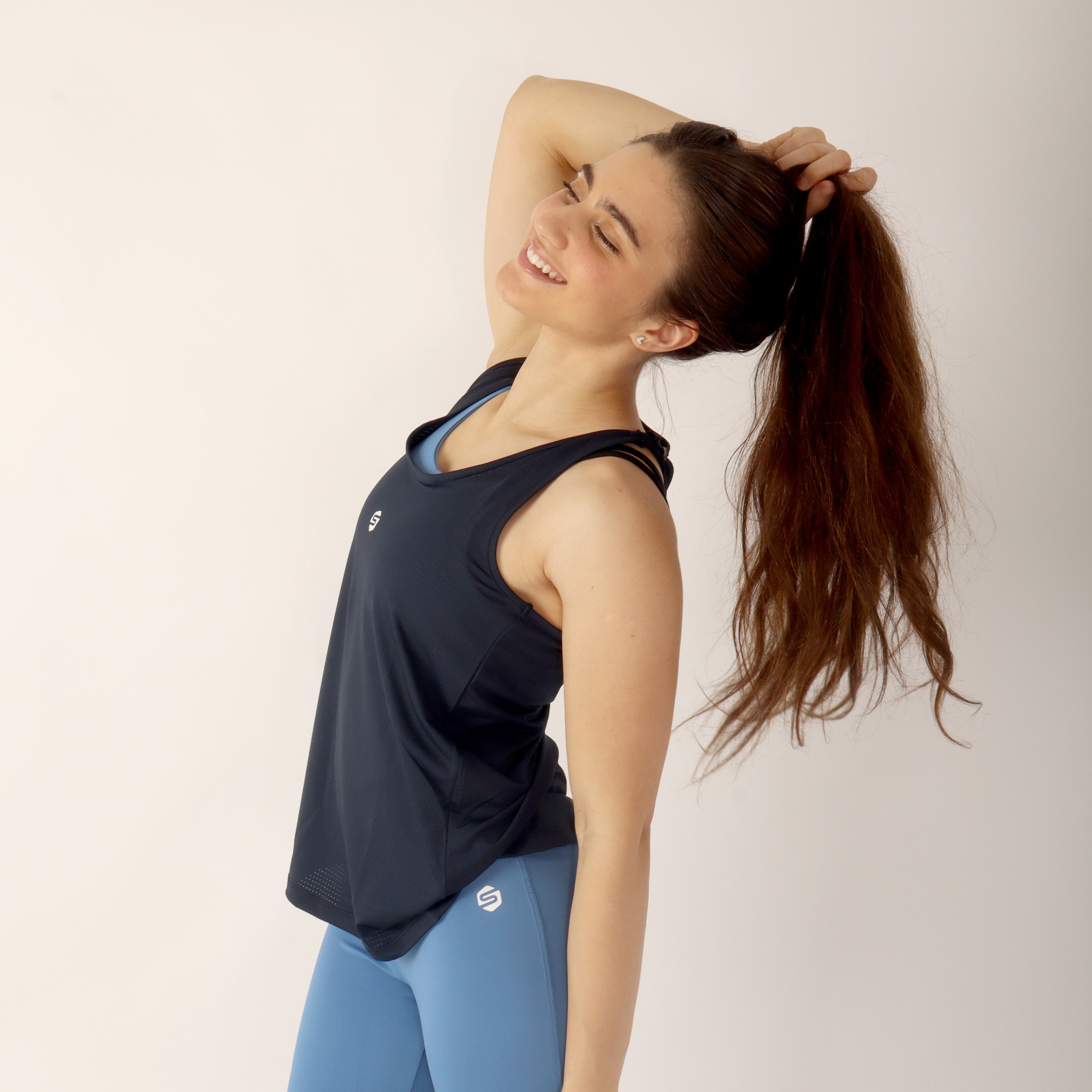 Ensemble Sport Femme 3 Pièces – Legging, Brassière & Débardeur