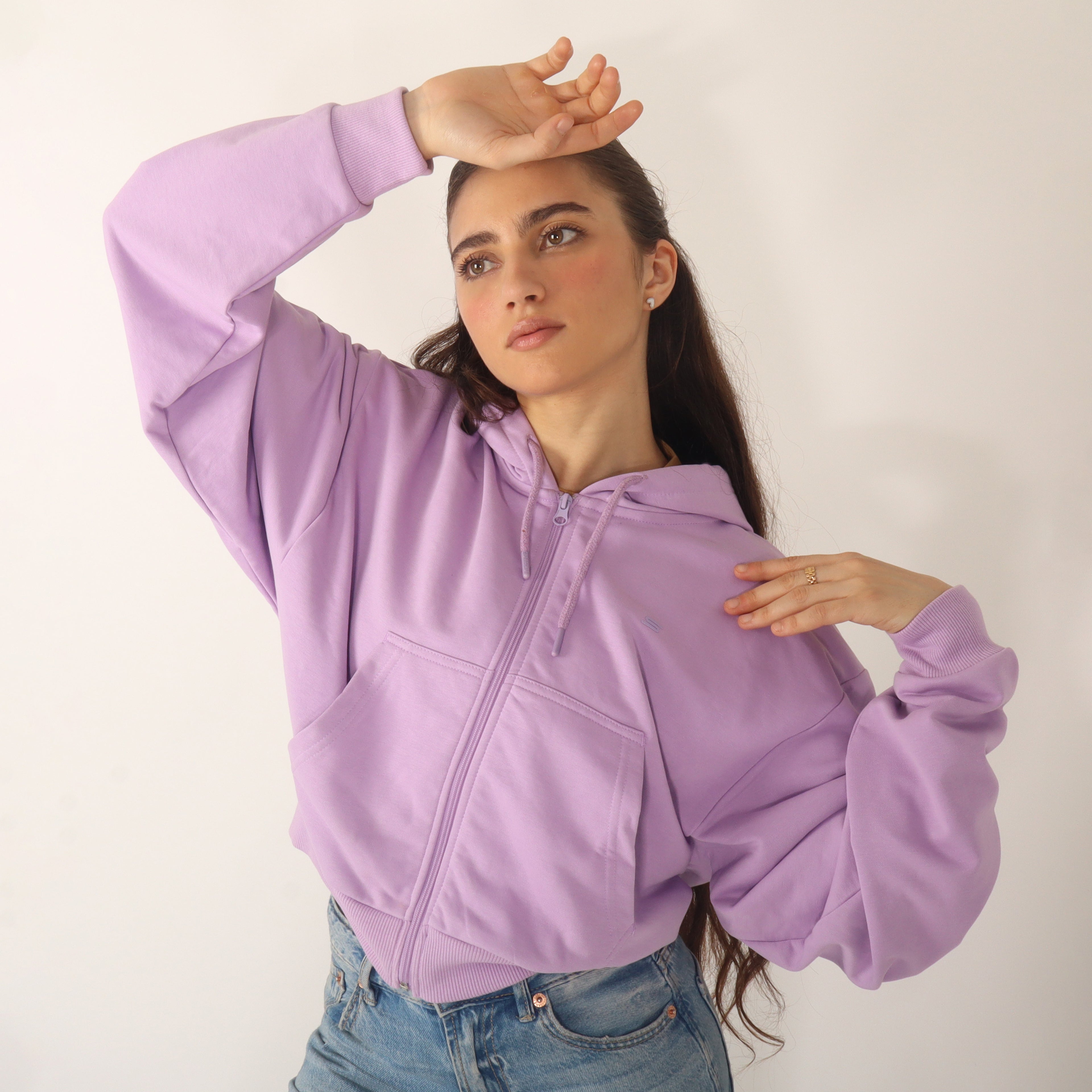 Veste Zippée Femme Oversize
