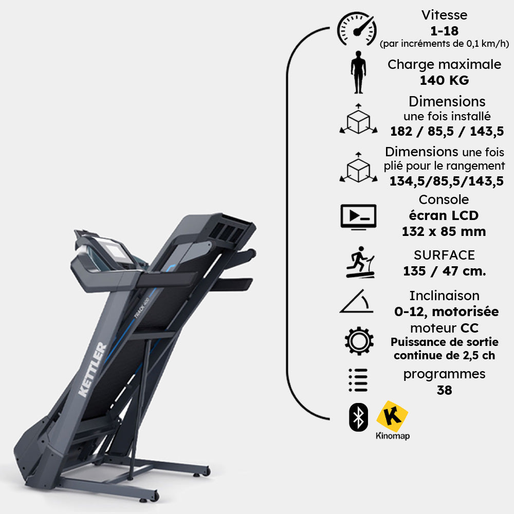 TAPIS ROULANT KETTLER TRACK 400