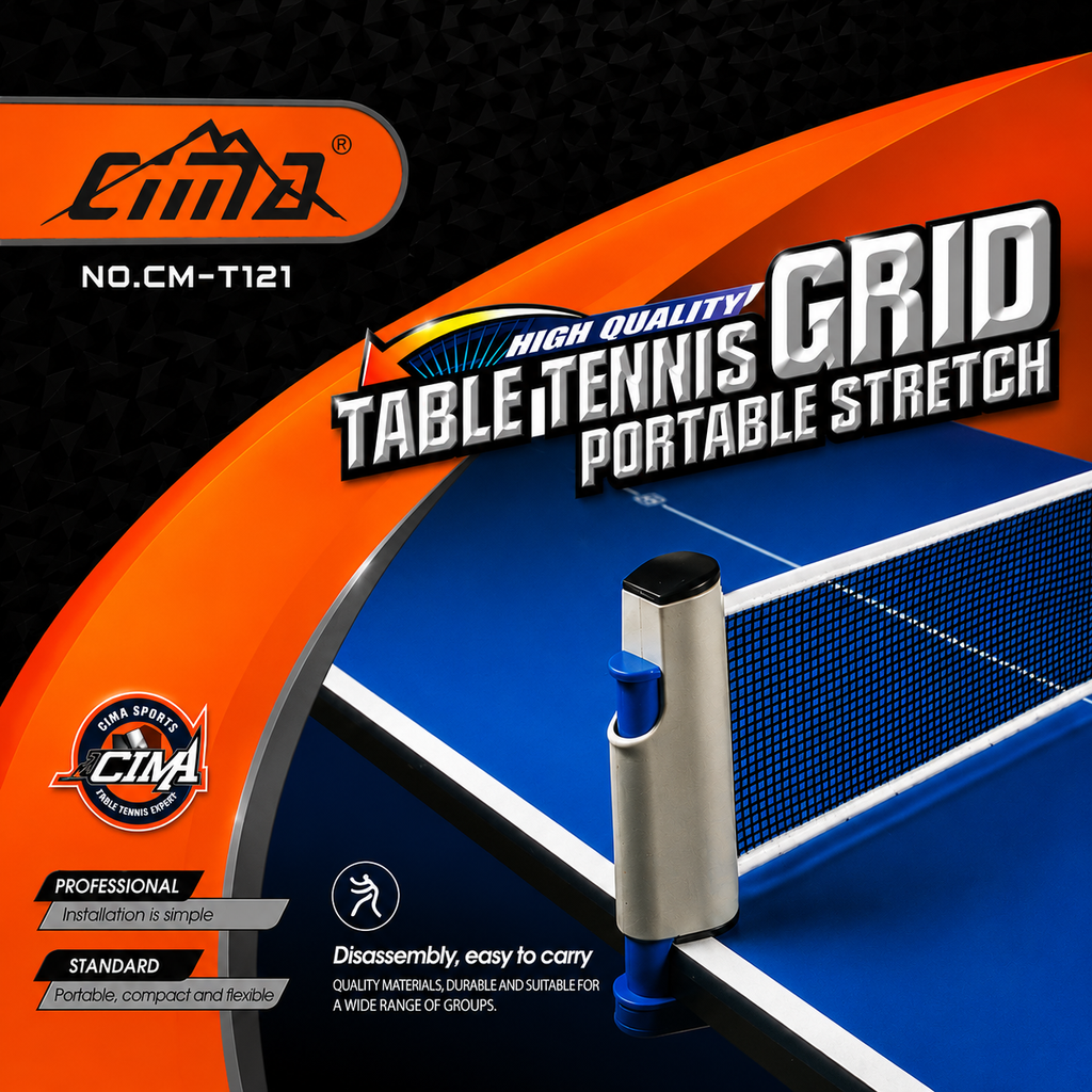 Filet de Ping-Pong Rétractable et Portable pour Toutes Tables