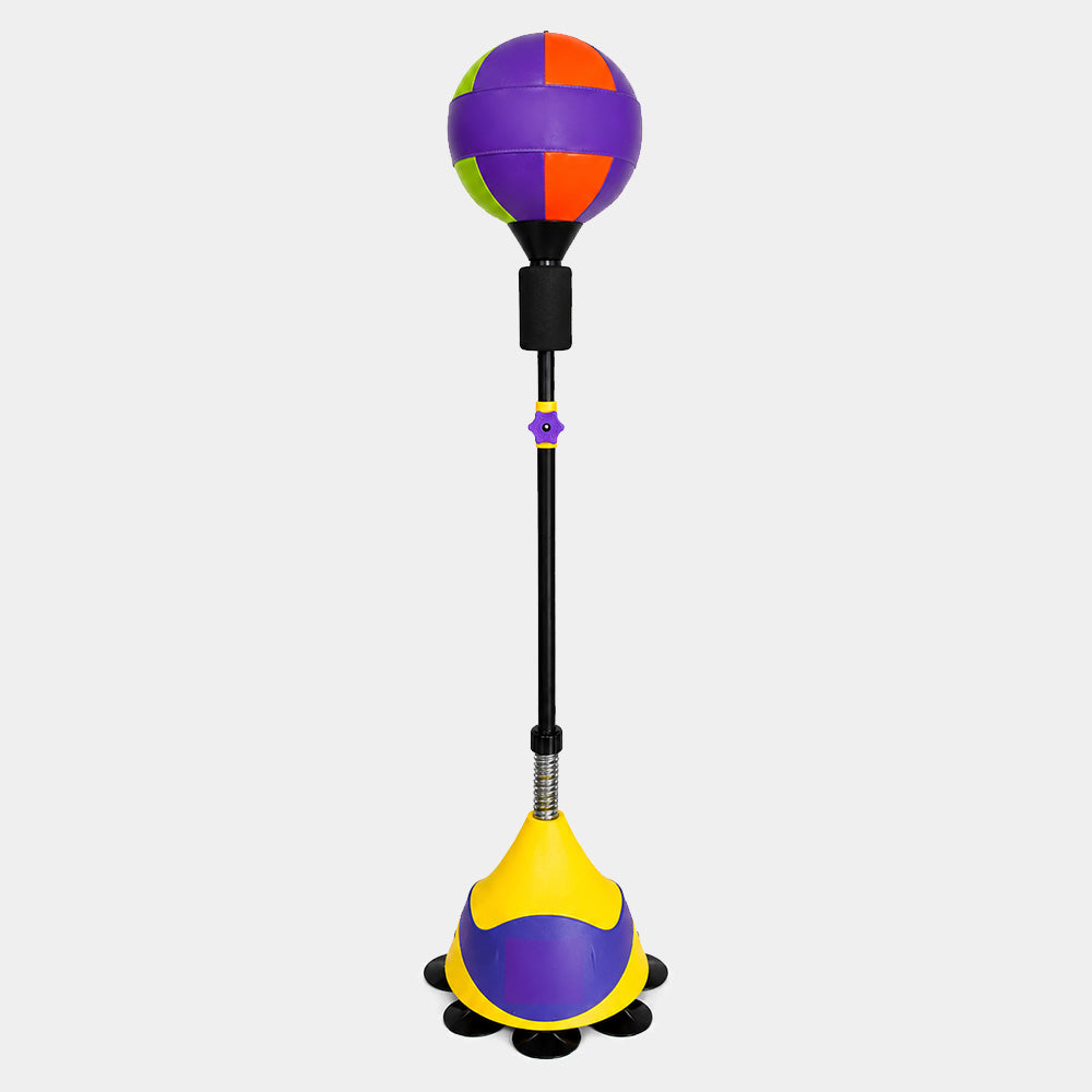 Ballon de Réflexe de Boxe sur Pied Réglable pour Enfants et Adolescents