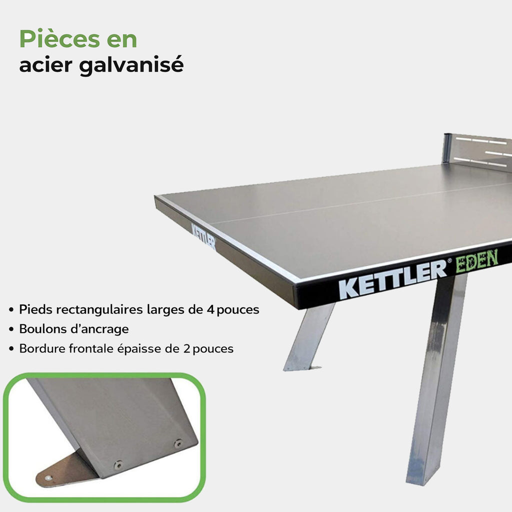 Tables de ping-pong d'extérieur KETTLER GREEN EDEN