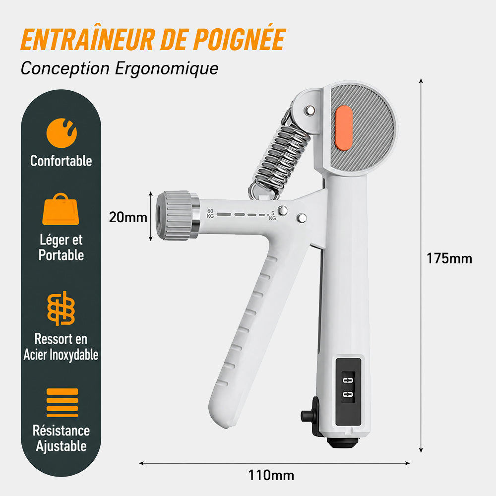 Hand Grip Réglable avec Compteur