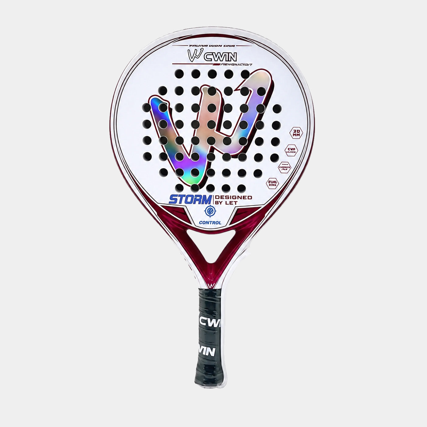 Raquette de Padel CWIN 4018 en Fibre de Carbone – Légère, Noyau EVA Memory Flex, Haute Performance