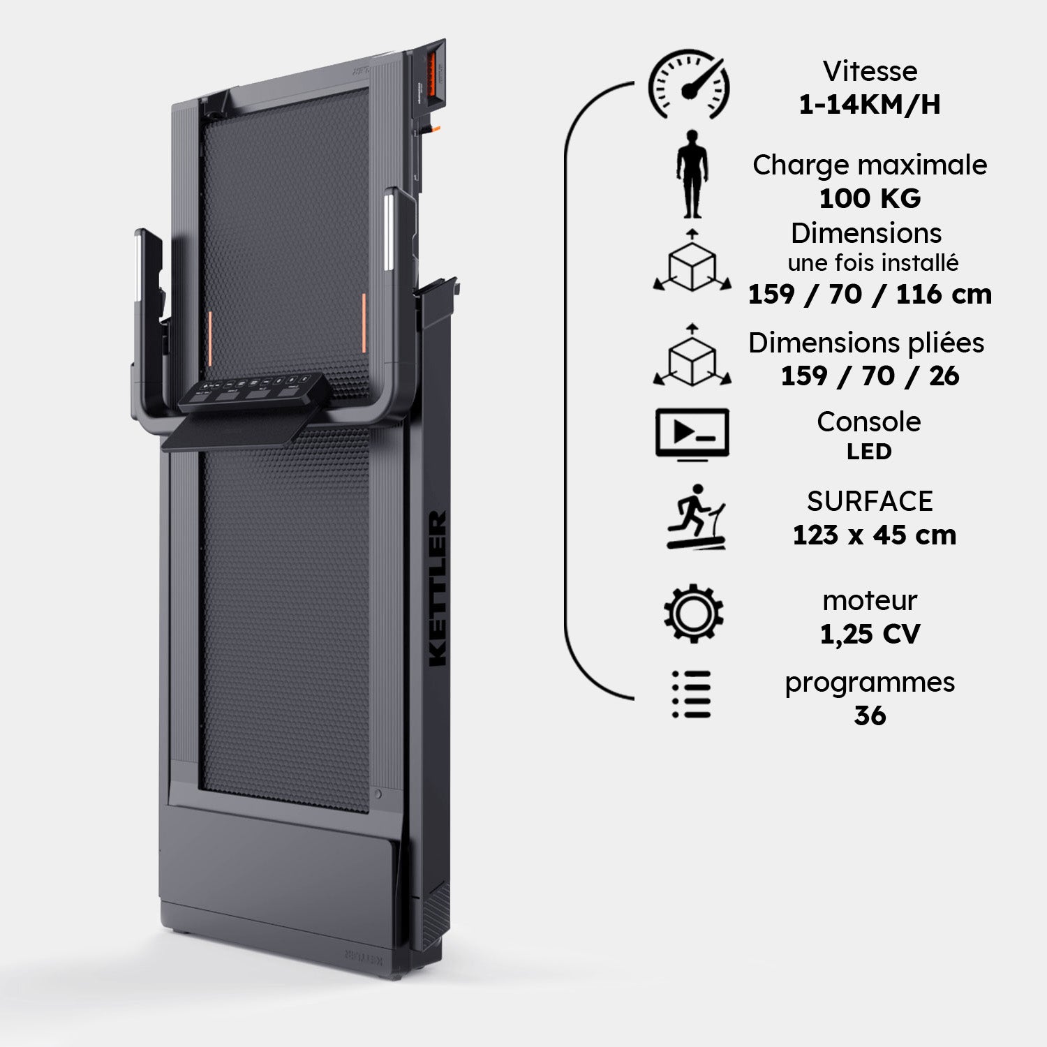 TAPIS ROULANT  KETTLER SMART R2