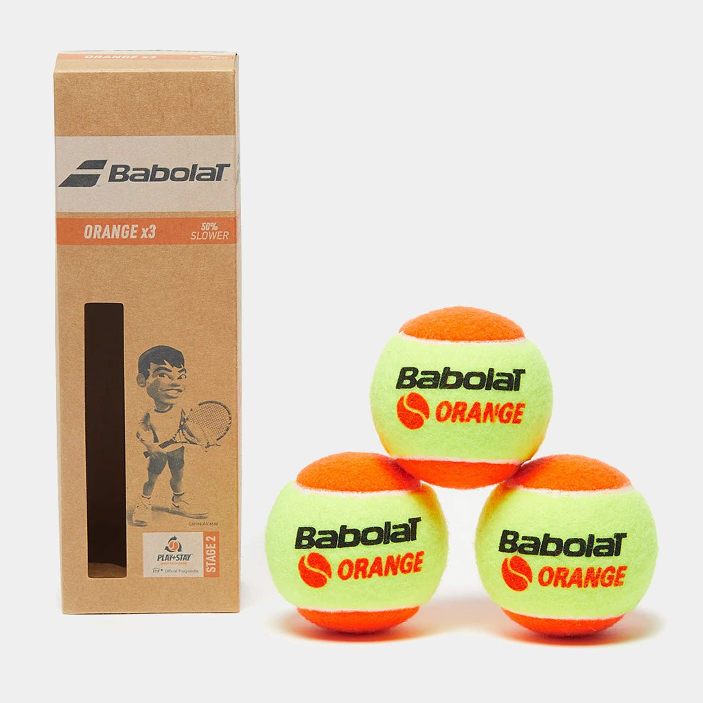 Babolat Junior Stage 2 Orange Tennis Balls (3 Ball Pack)