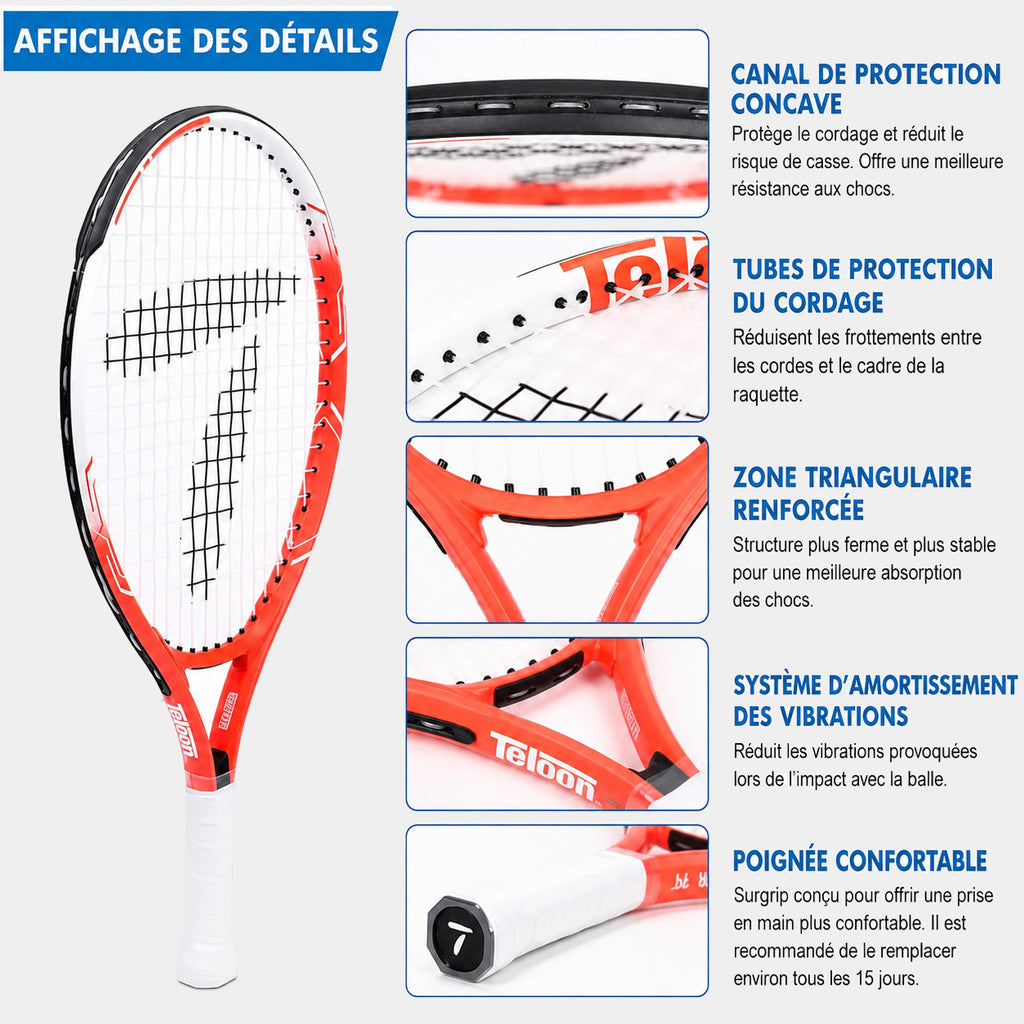Raquette de Tennis Teloon – Taille 19
